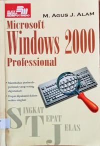 Image of MICROSOFT WINDOWS 2000 PROFESIONAL: SINGKAT TEPAT JE;LAS