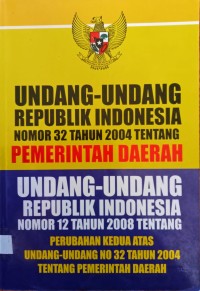 Image of UNDANG-UNDANG REPUBLIK INDONESIA NOMOR 2 TAHUN 2004 TENTANG PEMERINTAH DAERAH