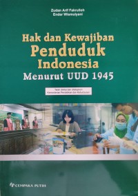 Image of HAK DAN KEWAJIBAN PENDUDUK INDONESIA MENURUT UUD 1945